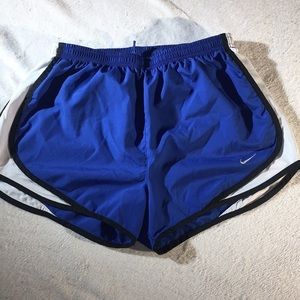 Nike Blue and White Athletic Shorts